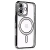İphone 16 Plus Kılıf Joke Simli Magneticsafe Kılıf - Siyah
