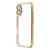 İphone 16 Plus Kılıf  Lensli  - Gold