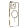 İphone 16 Pro Kılıf Joke Simli Magneticsafe Kılıf - Gold