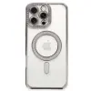 İphone 16 Pro Kılıf Joke Simli Magneticsafe Kılıf - Pembe