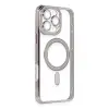 İphone 16 Pro Kılıf Joke Simli Magneticsafe Kılıf - Pembe