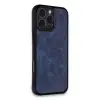 İphone 16 Pro Max Kılıf Aras Deri Kapak - Lacivert