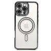 İphone 16 Pro Max Kılıf Joke Simli Magneticsafe Kılıf - Gri
