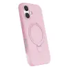 İphone 16 Regal Magsafe Standlı Kapak - Açık Pembe