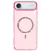 İphone 17 Air Live Diamond Magsafe Kapak - Pembe