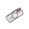 İphone 17 Joke Simli Magneticsafe Kılıf - Pembe