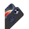 İphone 17 Montreal Yüzüklü  Kapak - Lacivert