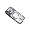 İphone 17 Pro Joke Simli Magneticsafe Kılıf - Derin Mor