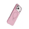 İphone 17 Pro Max Regal Magsafe Standlı Kapak - Açık Pembe