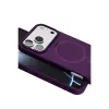 İphone 17 Pro Max Regal Magsafe Standlı Kapak - Derin Mor