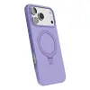 İphone 17 Pro Max Regal Magsafe Standlı Kapak - Lila