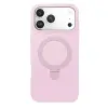 İphone 17 Pro Regal Magsafe Standlı Kapak - Açık Pembe