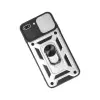İphone 7 Plus Kılıf Pars Lens Yüzüklü  - Gümüş