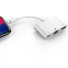 İPhone/İPad 3İN1 Ethernet RJ45 Ve Usb Kamera Adaptörü NK107-(5775)