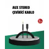 iPhone Uyumlu Lightning 3.5mm Aux Adaptör Kablo Stereo Ses Aktarım