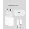 iPhone ve iPad Uyumlu 20W Güvenli USB-C Hızlı Şarj Adaptörü