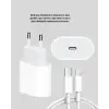 iPhone ve iPad Uyumlu 20W Güvenli USB-C Hızlı Şarj Adaptörü