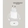 iPhone ve iPad Uyumlu 20W Güvenli USB-C Hızlı Şarj Adaptörü