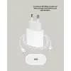 iPhone ve iPad Uyumlu 20W Güvenli USB-C Hızlı Şarj Adaptörü
