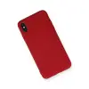 İphone X Kılıf Nano İçi Kadife  - Kırmızı