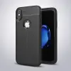 İphone X Xs Litchi Tam Koruma Soft Silikon Kılıf-(5775)