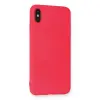 İphone Xs Max Kılıf Nano İçi Kadife  - Koyu Pembe