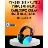 IPX4 Suya Dayanıklı Kablosuz Kulak Üstü Gaming Kulaklık