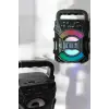 Işıklı Bluetooth Hoparlör Müzik ve Renkli Işık Taşınabiilir