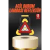 Işıklı İkaz Lambası Reflektör Şarjlı Işıklı Üçgen LED Acil Durum Feneri