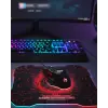 Işıklı Oyuncu Mouse ve Mousepad Seti Ergonomik Tasarım ve RGB Aydınlatma
