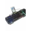 Işıklı Oyuncu Q Klavye Mouse Seti Siyah Gaming Oyuncu Klavye