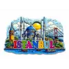 İstanbul Temalı Silikon Buzdolapı Süsü Magnet Alk5374