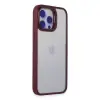 Joko  İphone 14 Pro Kılıf  Lens Standlı Kapak - Bordo