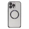 Joko  İphone 14 Pro Kılıf Metal Bumper Magneticsafe Kapak - Derin Mor
