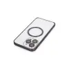 Joko  İphone 14 Pro Kılıf Metal Bumper Magneticsafe Kapak - Derin Mor