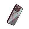 Joko  İphone 14 Pro Max Remim Lensli Magsafe Standlı Kapak - Bordo
