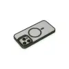 Joko  İphone 15 Pro Max Kılıf  Lens Magsafe Standlı Kapak - Koyu Yeşil
