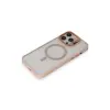Joko  İphone 15 Pro Max Kılıf  Lens Magsafe Standlı Kapak - Pudra