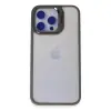 Joko  İphone 15 Pro Max Kılıf  Lens Standlı Kapak - Titan Gri