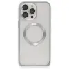 Joko  İphone 15 Pro Max Kılıf Metal Bumper Magneticsafe Kapak - Gri