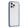 Joko  İphone 15 Pro Max Metal Bumper Mat Kapak - Lacivert