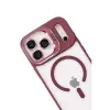 Joko  İphone 17 Pro Remim Lensli Magsafe Standlı Kapak - Bordo