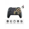 Joystick Bluetooth bağlantılı altın renk Nintendo Switch uyumlu kablosuz gamepad oyun kolu
