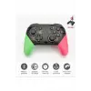 Joystick Bluetooth bağlantılı yeşil renk Nintendo Switch uyumlu kablosuz oyun kolu