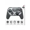 Joystick siyah Bluetooth bağlantılı Nintendo Switch uyumlu kablosuz gamepad oyun kolu
