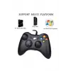 Kablolu joystick siyah Xbox 360 uyumlu hızlı şarj destekli bluetoothsuz garantisiz