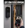 Kablosuz Akıllı Kapı Zili Gece Görüşlü Wi-Fi Güvenlik Kameralı Kapı Zili