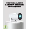 Kablosuz Bağlantılı Full HD Ev Sinema Projeksiyonu 160 ANSI Lümen