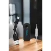 Kablosuz Bluetooth Aux Araç Kiti Siyah Hafıza Kartlı