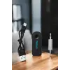 Kablosuz Bluetooth Aux Araç Kiti Siyah Hafıza Kartlı